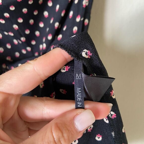 Reformation Canopy Mini Black Dress Jingle Size M - Picture 8 of 11